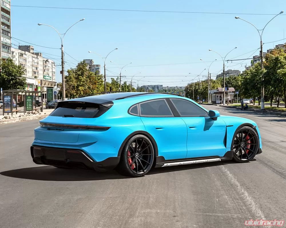 Audi E-Tron / Porsche Taycan D03 Wheel Package (Matte Black) - Image 6