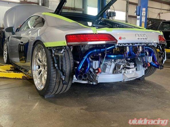 Audi R8 Blue Titanium Exhaust System - Image 15