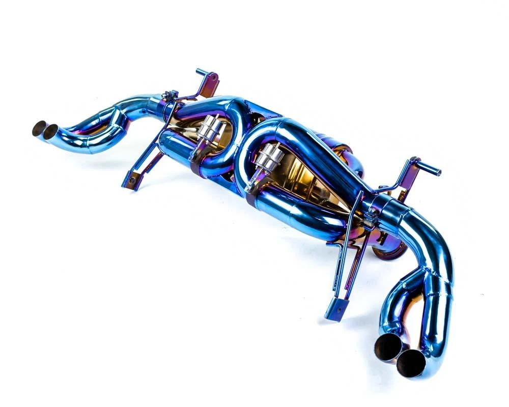 Audi R8 Blue Titanium Exhaust System - Image 3