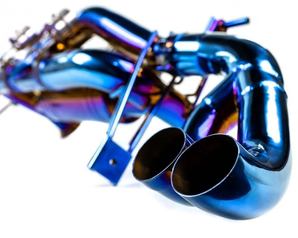 Audi R8 Blue Titanium Exhaust System - Image 6