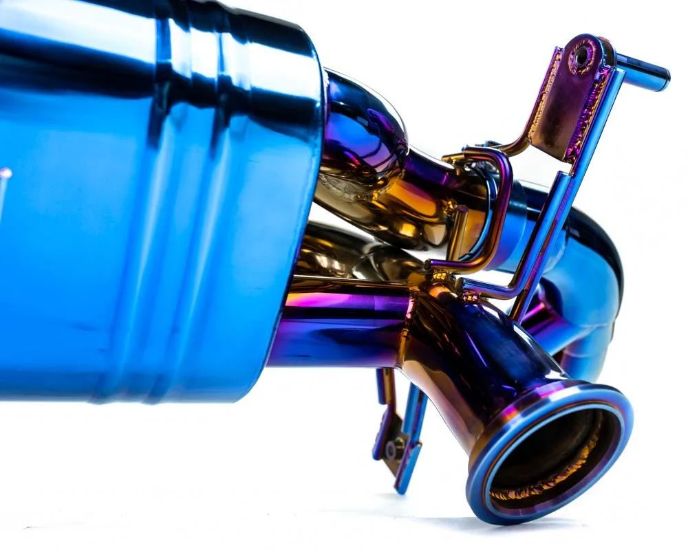 Audi R8 Blue Titanium Exhaust System - Image 8