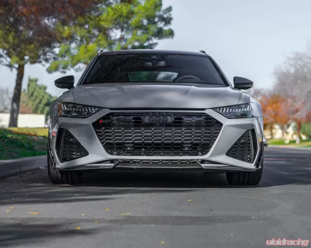 Audi RS 6 Avant C8 Carbon Fiber Front Lip Spoiler - Image 16