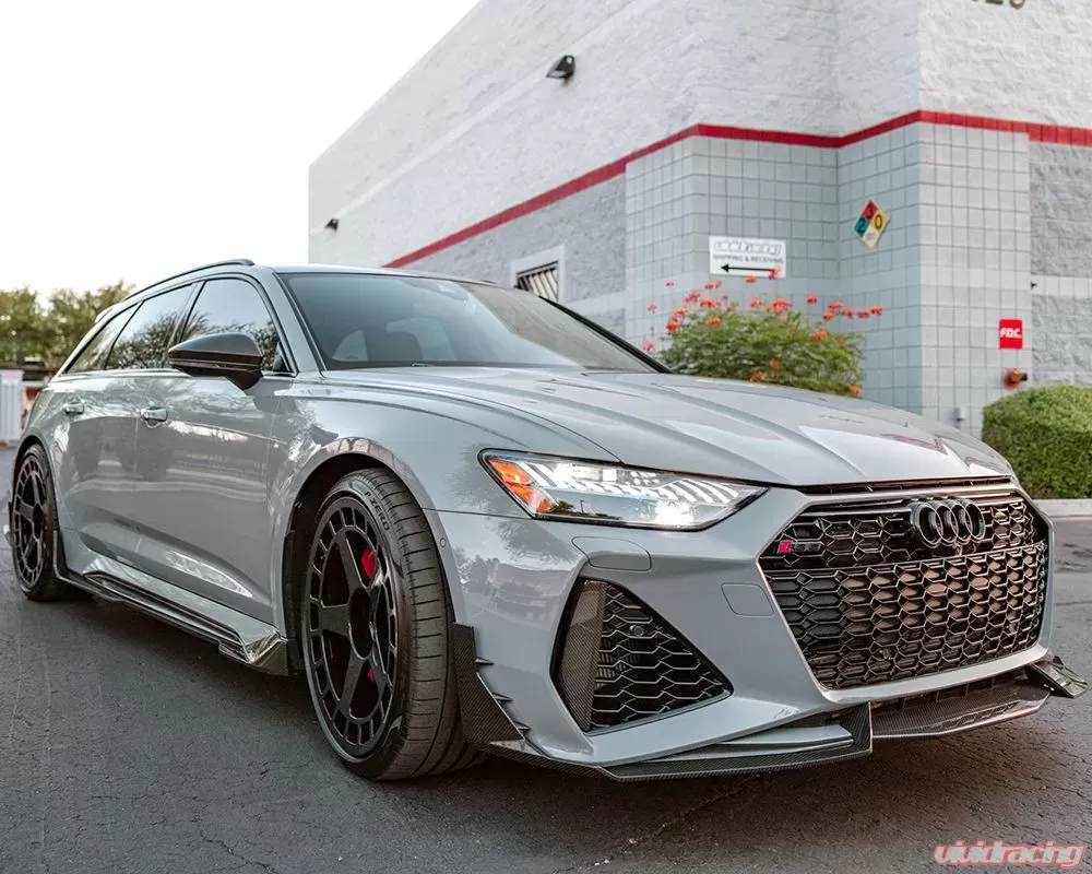 Audi RS 6 Avant C8 Carbon Fiber Front Lip Spoiler - Image 17