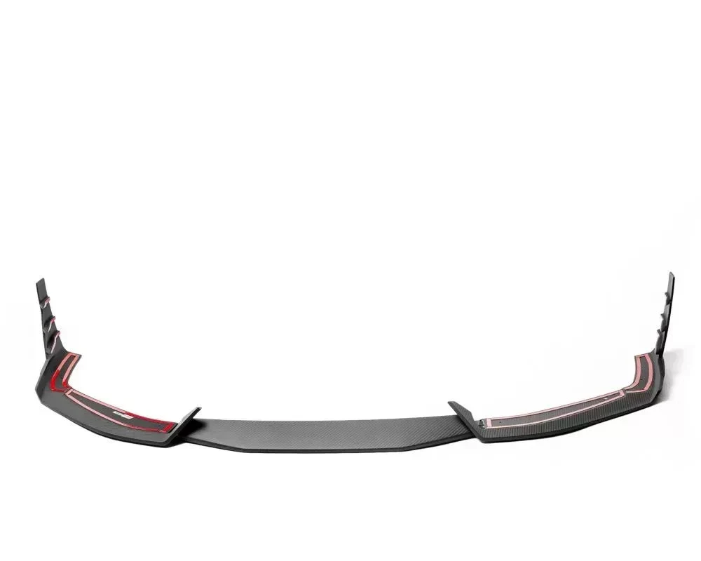 Audi RS 6 Avant C8 Carbon Fiber Front Lip Spoiler - Image 2