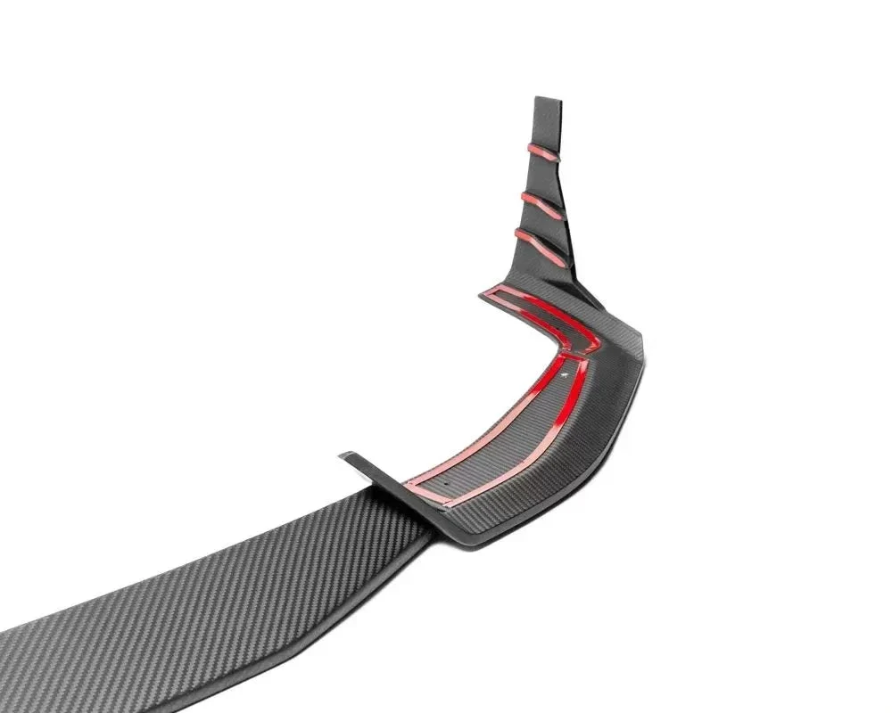 Audi RS 6 Avant C8 Carbon Fiber Front Lip Spoiler - Image 4