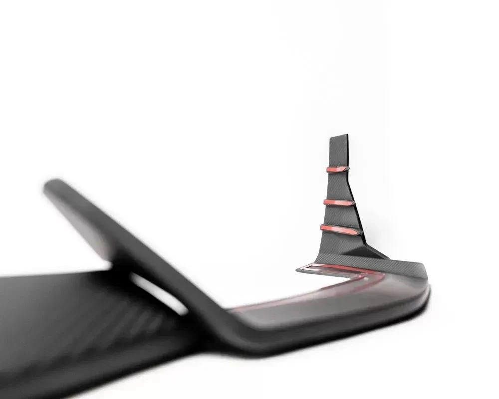 Audi RS 6 Avant C8 Carbon Fiber Front Lip Spoiler - Image 5