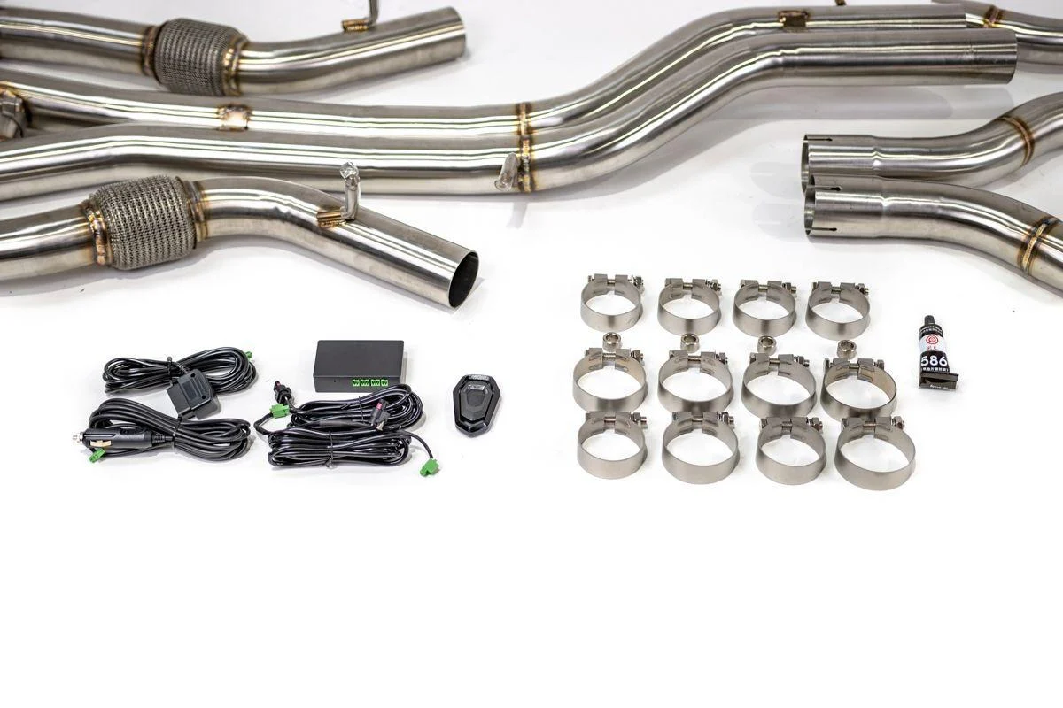 Audi S4 / S5 Stainless Valvetronic Exhaust System with Carbon Tips - Image 9