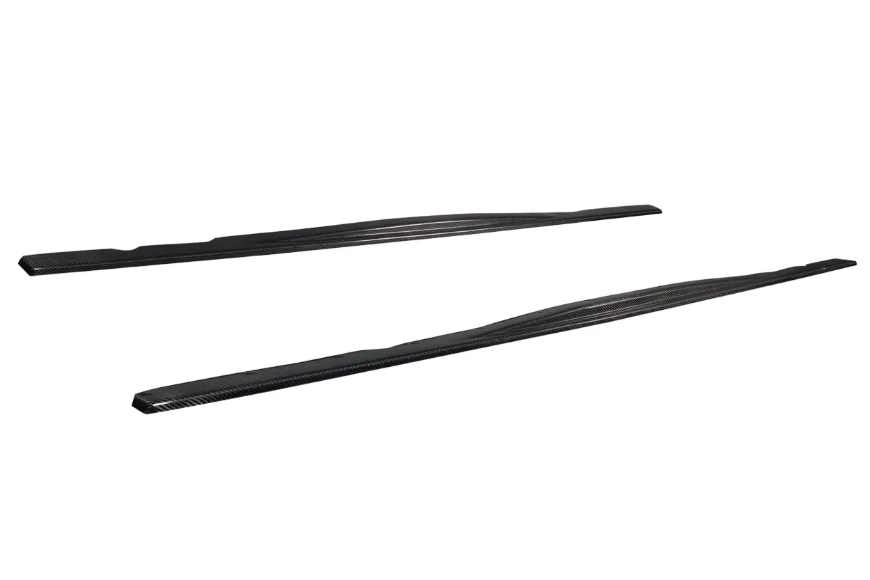 BMW M3 E36 Carbon Fiber Motive Side Skirt Rocker Panel Splitters - Image 2