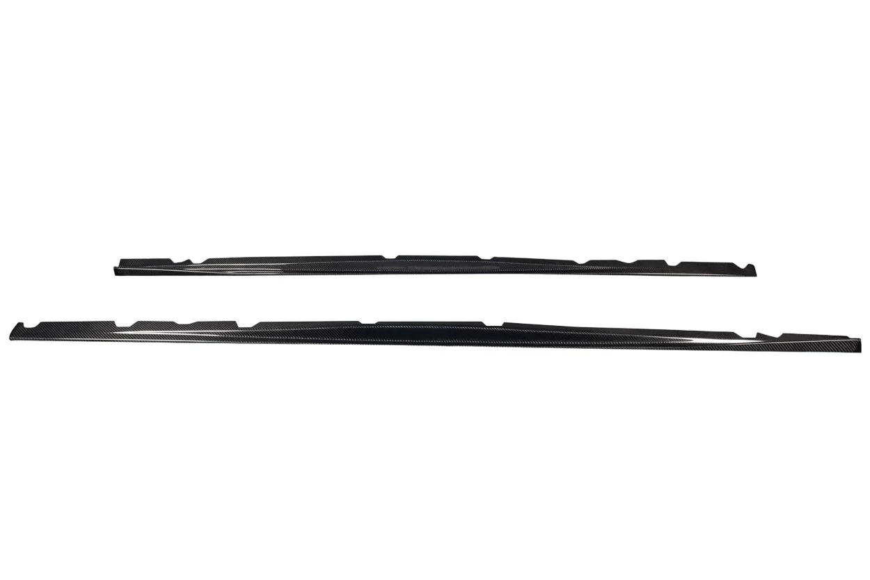 BMW M3 E36 Carbon Fiber Wallen Side Skirt Rocker Panel Splitters - Image 3