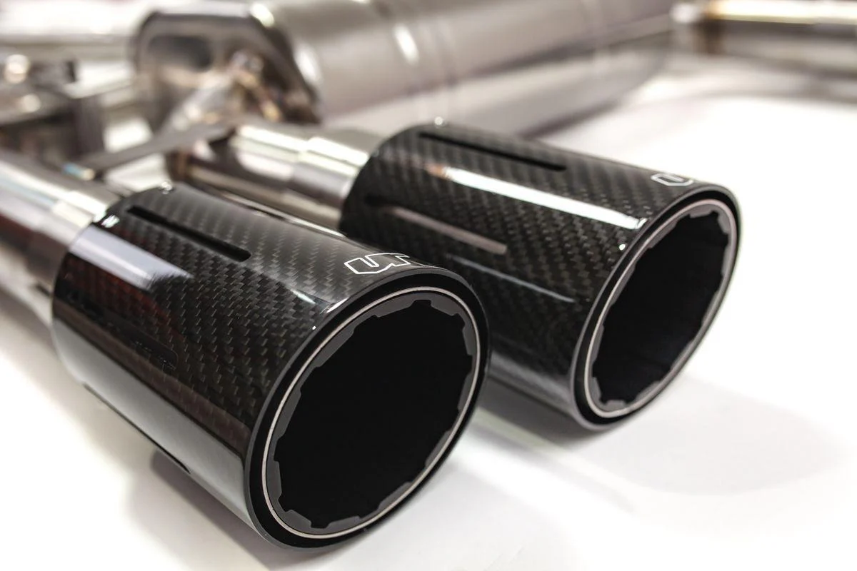 BMW M3 F80 / M4 F82 Stainless Valvetronic Exhaust System with Carbon Tips - Image 3