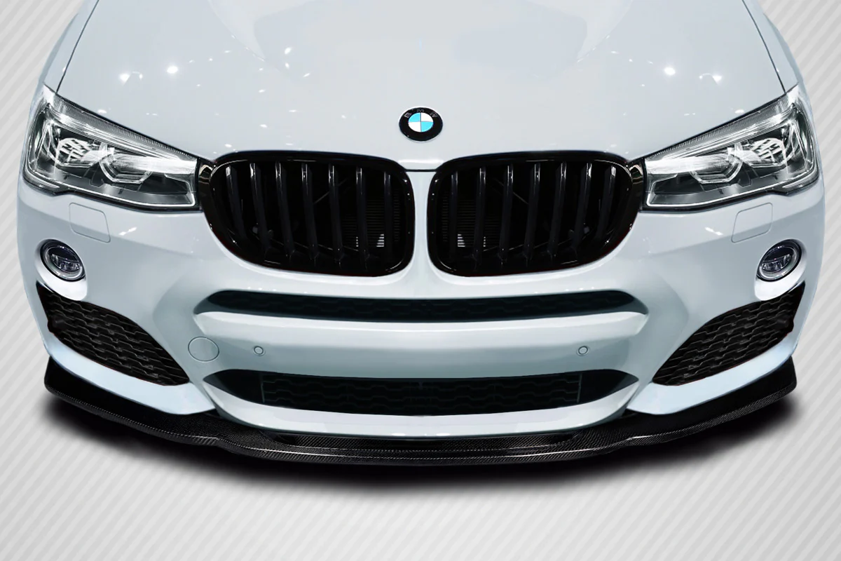 BMW X3 F25 / X4 F26 Carbon Fiber CS Front Lip Spoiler Air Dam - Image 4