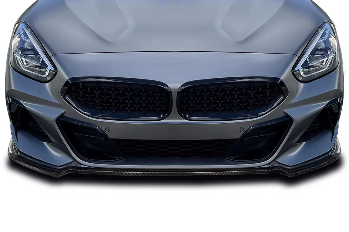 BMW Z4 (2019-2023) Carbon Fiber Tracer Front Lip Spoiler Air Dam - Image 5