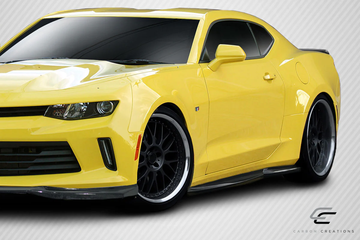 Chevrolet Camaro (2016-2023) Carbon Fiber Arsenal Side Skirts - Image 6