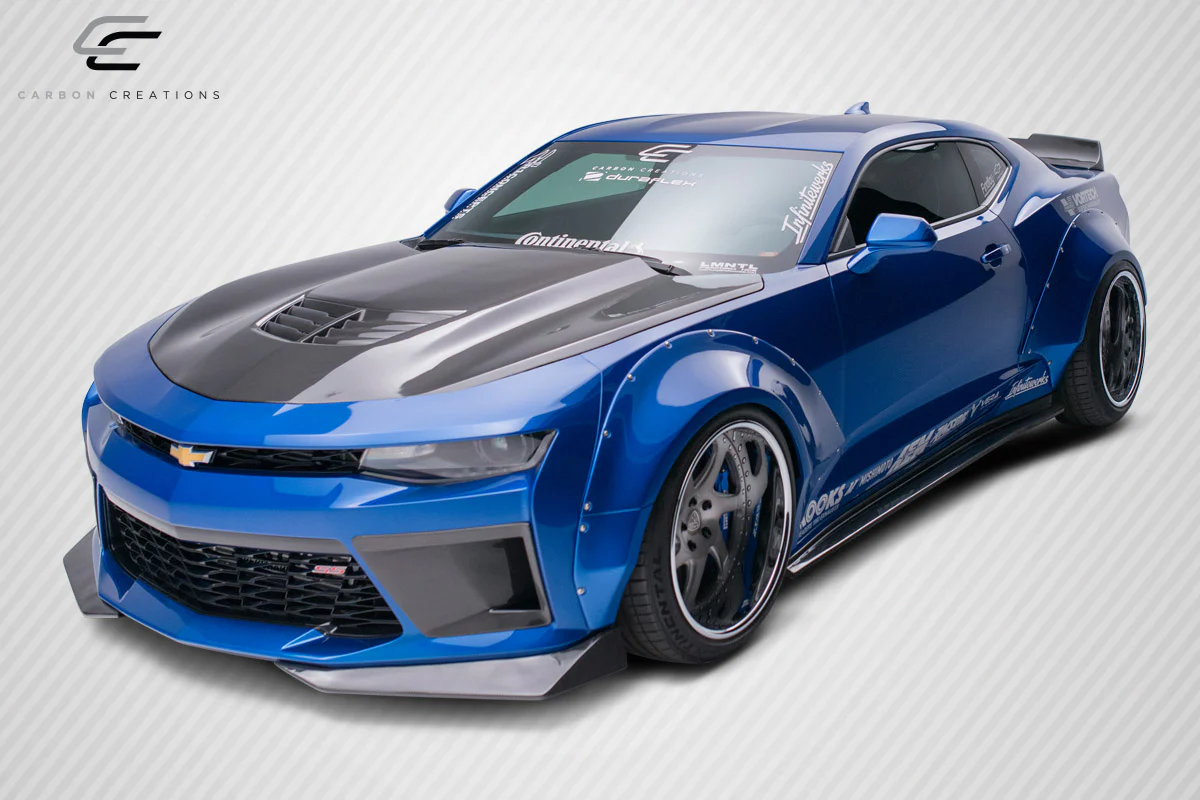 Chevrolet Camaro (2016-2023) Carbon Fiber DriTech Grid Hood - Image 10