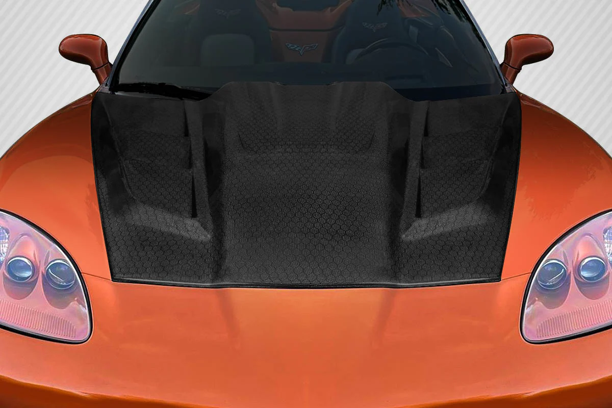 Chevrolet Corvette C6 Carbon Fiber Geo6ix Dritech ZR Edition 2 Hood - Image 5