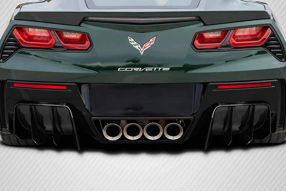 Chevrolet Corvette C7 Carbon Fiber GTR Rear Diffuser - Image 7