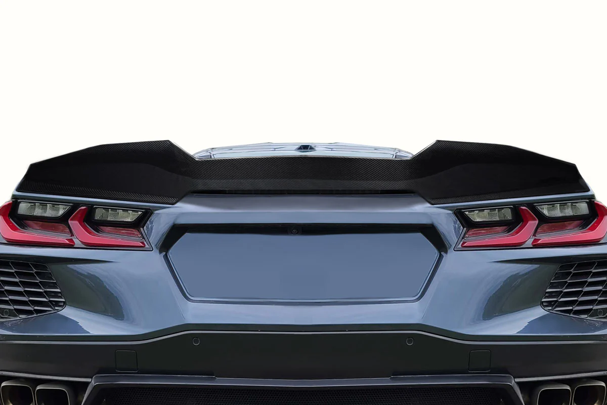 Chevrolet Corvette C8 (2020-2022) Carbon Fiber Wicked Rear Wing Spoiler - Image 8