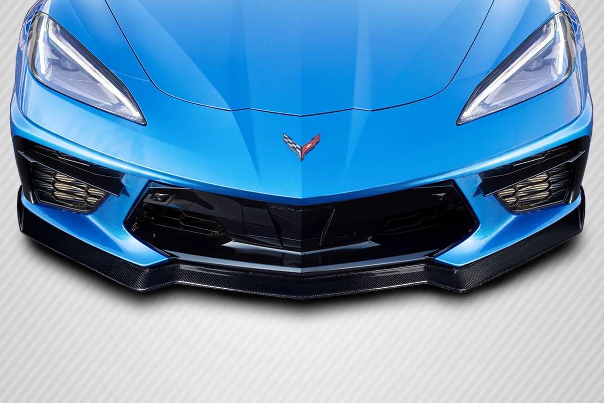 Chevrolet Corvette C8 Carbon Fiber GMX Front Lip Spoiler Air Dam - Image 5