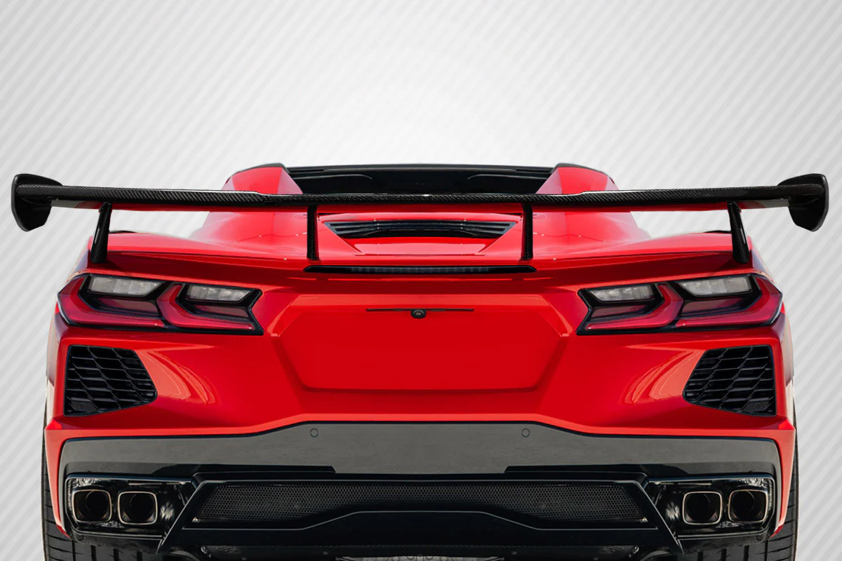 Chevrolet Corvette C8 Carbon Fiber High Wing Spoiler - Image 11