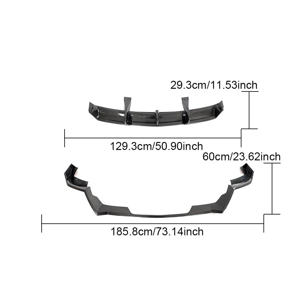 Chevrolet Corvette C8 Z06 Carbon Fiber Rear Bumper Splitter - Image 10