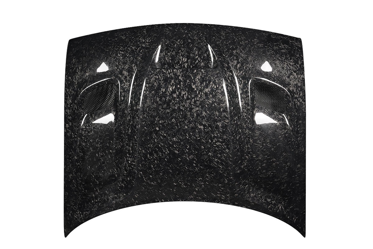 Dodge Challenger (2008-2023) Carbon Fiber AeroForge Dritech Hellcat Look Hood - Image 4