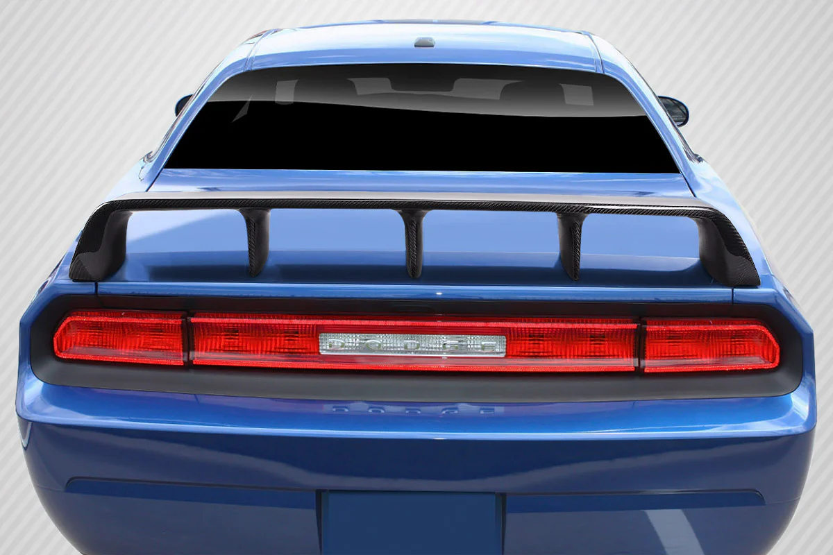 Dodge Challenger (2008-2023) Carbon Fiber CVX Wing Spoiler - Image 6