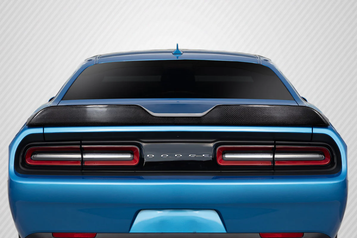 Dodge Challenger (2008-2023) Carbon Fiber Demon Look Rear Wing Spoiler - Image 5