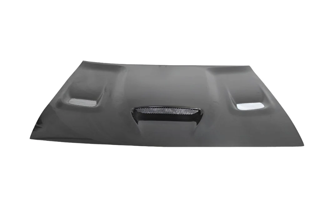 Dodge Challenger (2008-2023) Carbon Fiber Dritech Hellcat Look Hood - Image 2