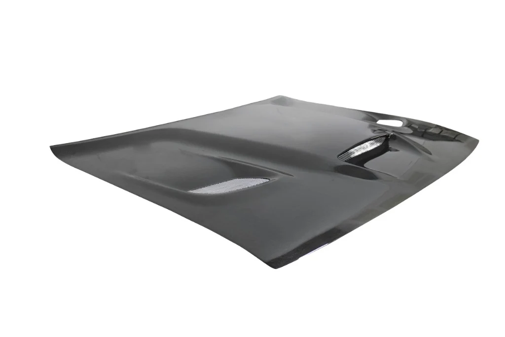 Dodge Challenger (2008-2023) Carbon Fiber Dritech Hellcat Look Hood - Image 3