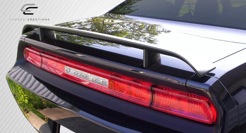 Dodge Challenger (2008-2023) Carbon Fiber G-Spec Wing Trunk Lid Spoiler - Image 9