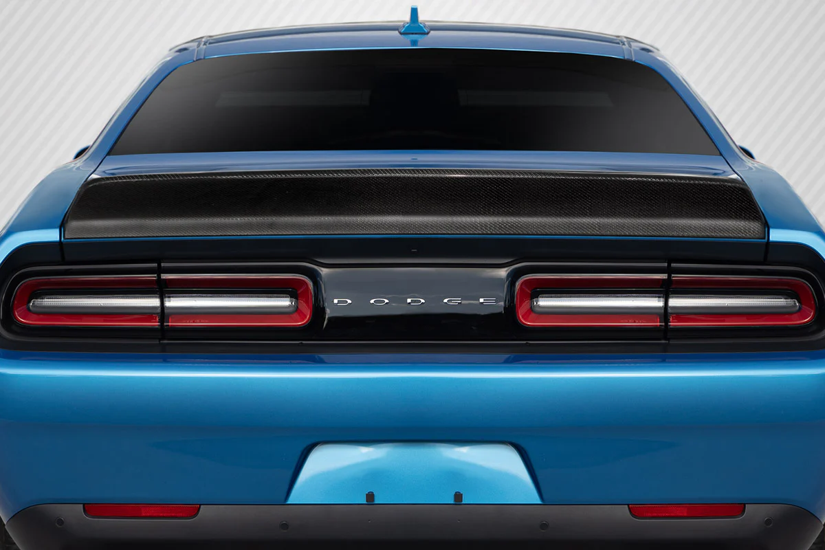 Dodge Challenger (2008-2023) Carbon Fiber Iconic Rear Wing Spoiler - Image 6