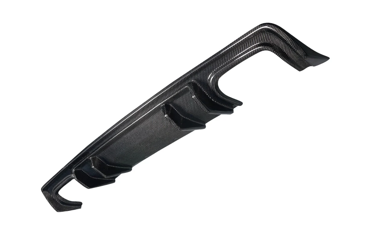 Dodge Challenger (2015-2023) Carbon Fiber Patriot Rear Diffuser - Image 3