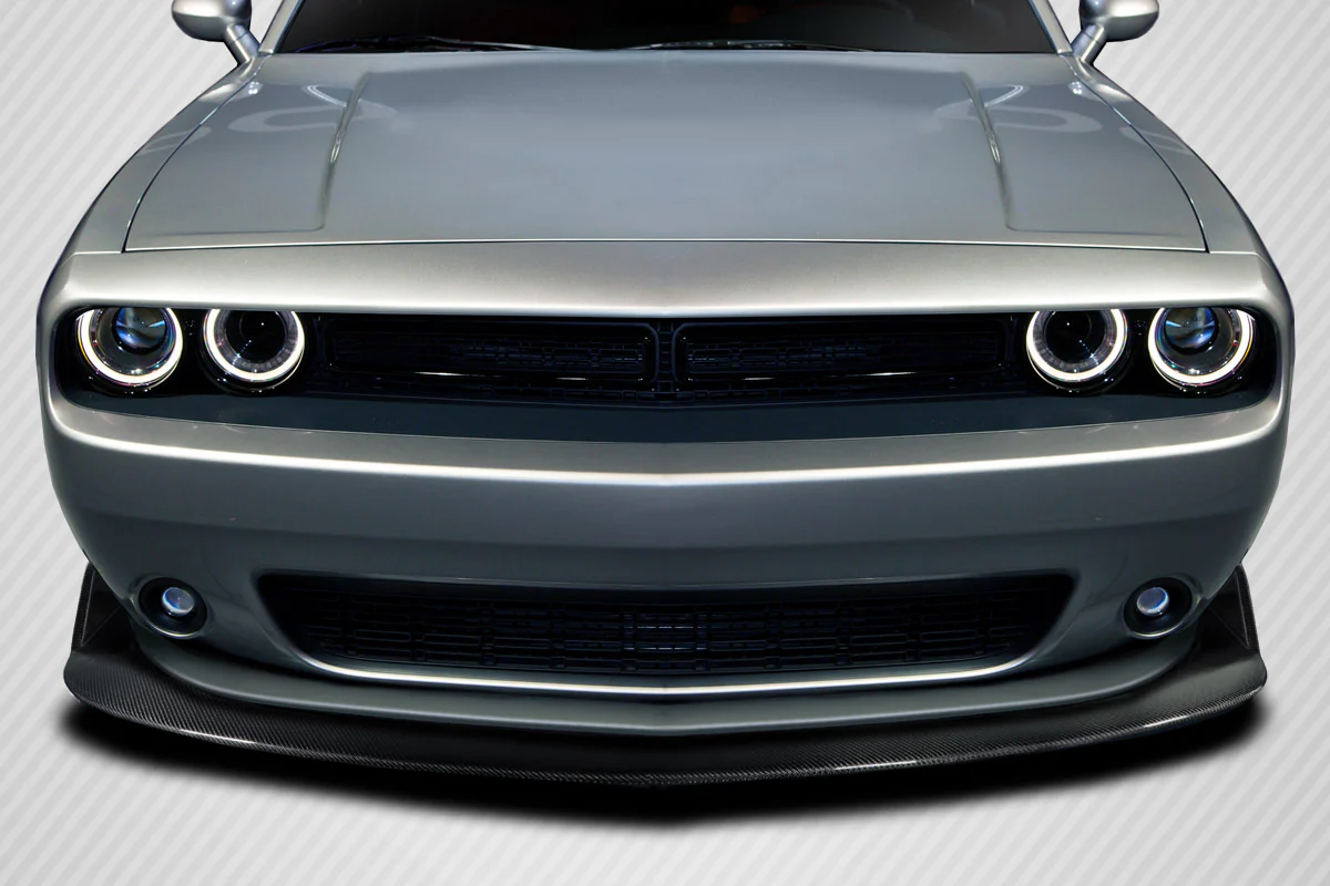 Dodge Challenger (2015-2023) Carbon Fiber Street Xtreme Look Front Lip - Image 7