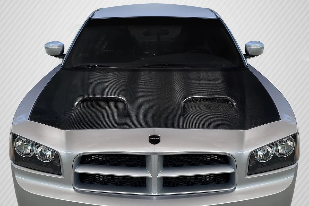 Dodge Charger (2006-2010) Carbon Fiber Redeye Look Hood - Image 5