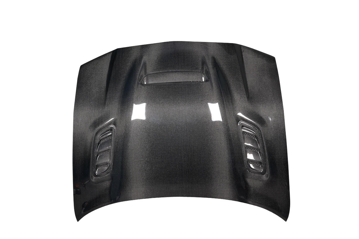 Dodge Charger (2011-2014) Carbon Fiber Hellcat Redeye Look Hood - Image 4
