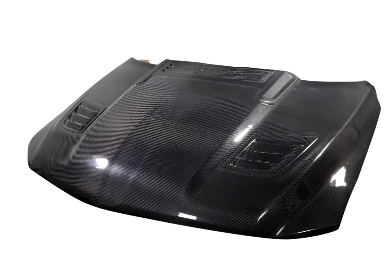 Dodge Ram (2019-2023) Carbon Fiber Rebel Mopar Look Hood - Image 3