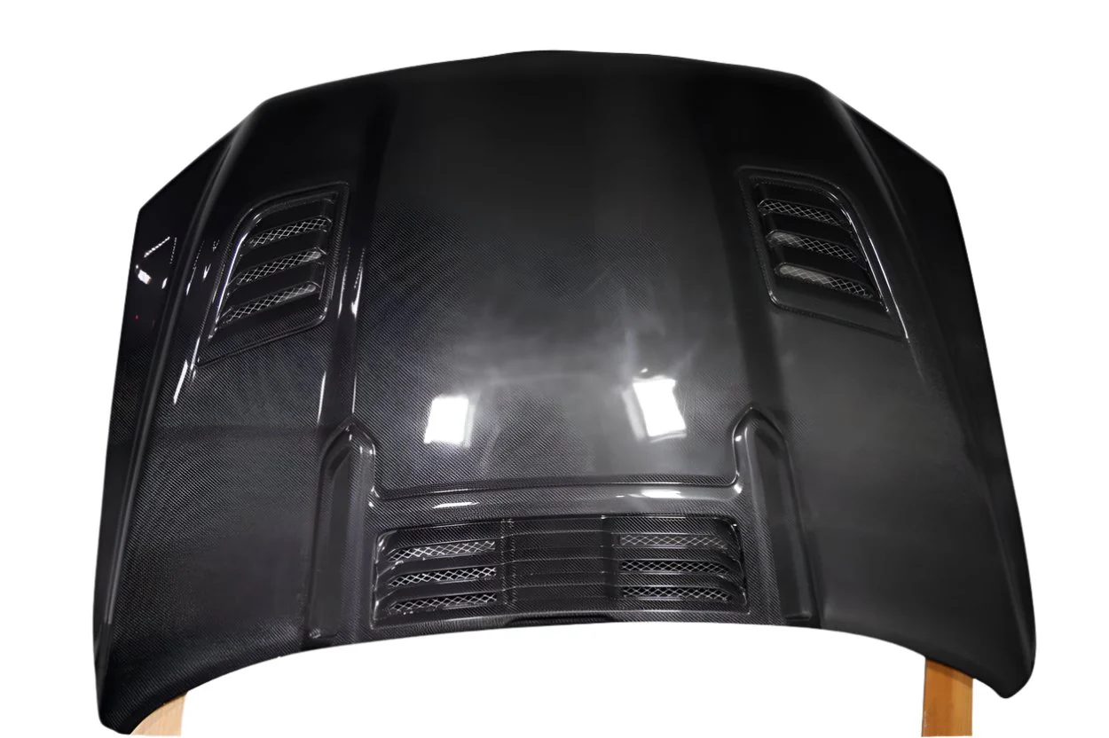 Dodge Ram (2019-2023) Carbon Fiber Rebel Mopar Look Hood - Image 4