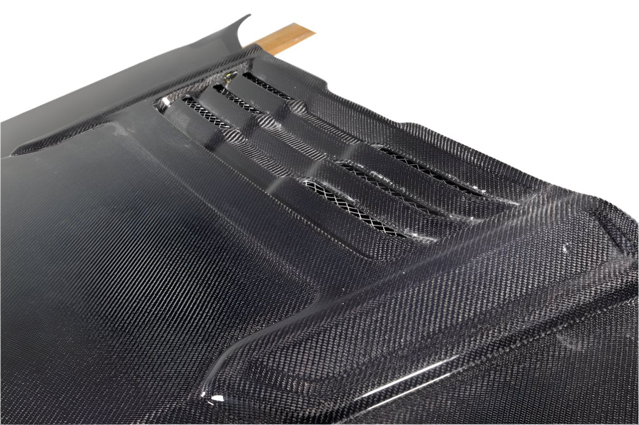 Dodge Ram (2019-2023) Carbon Fiber Rebel Mopar Look Hood - Image 6