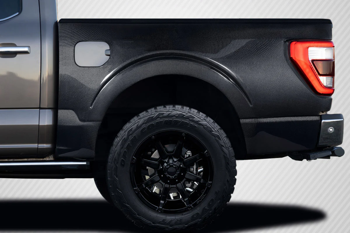 Ford F-150 (2021-2023) Carbon Fiber Maxxen Rear Fenders - Image 7