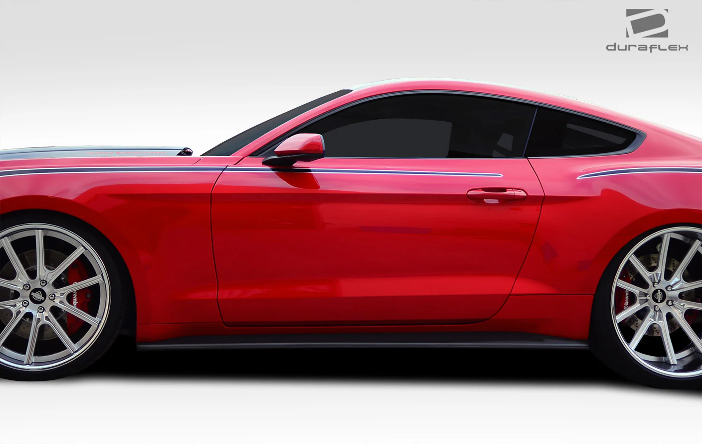 Ford Mustang (2015-2023) GT Concept Side Skirt Splitters - Image 4