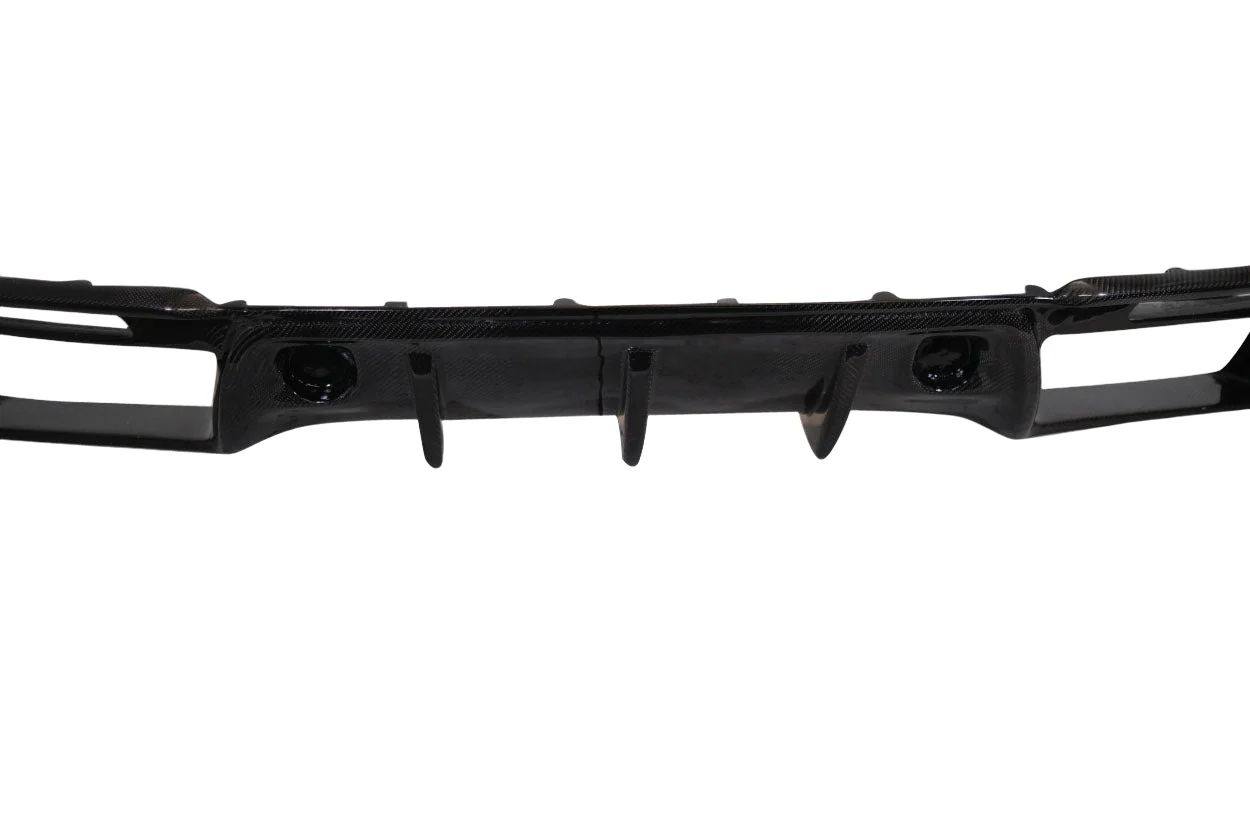 Ford Mustang (2018-2023) Carbon Fiber Grid Rear Diffuser - Image 2