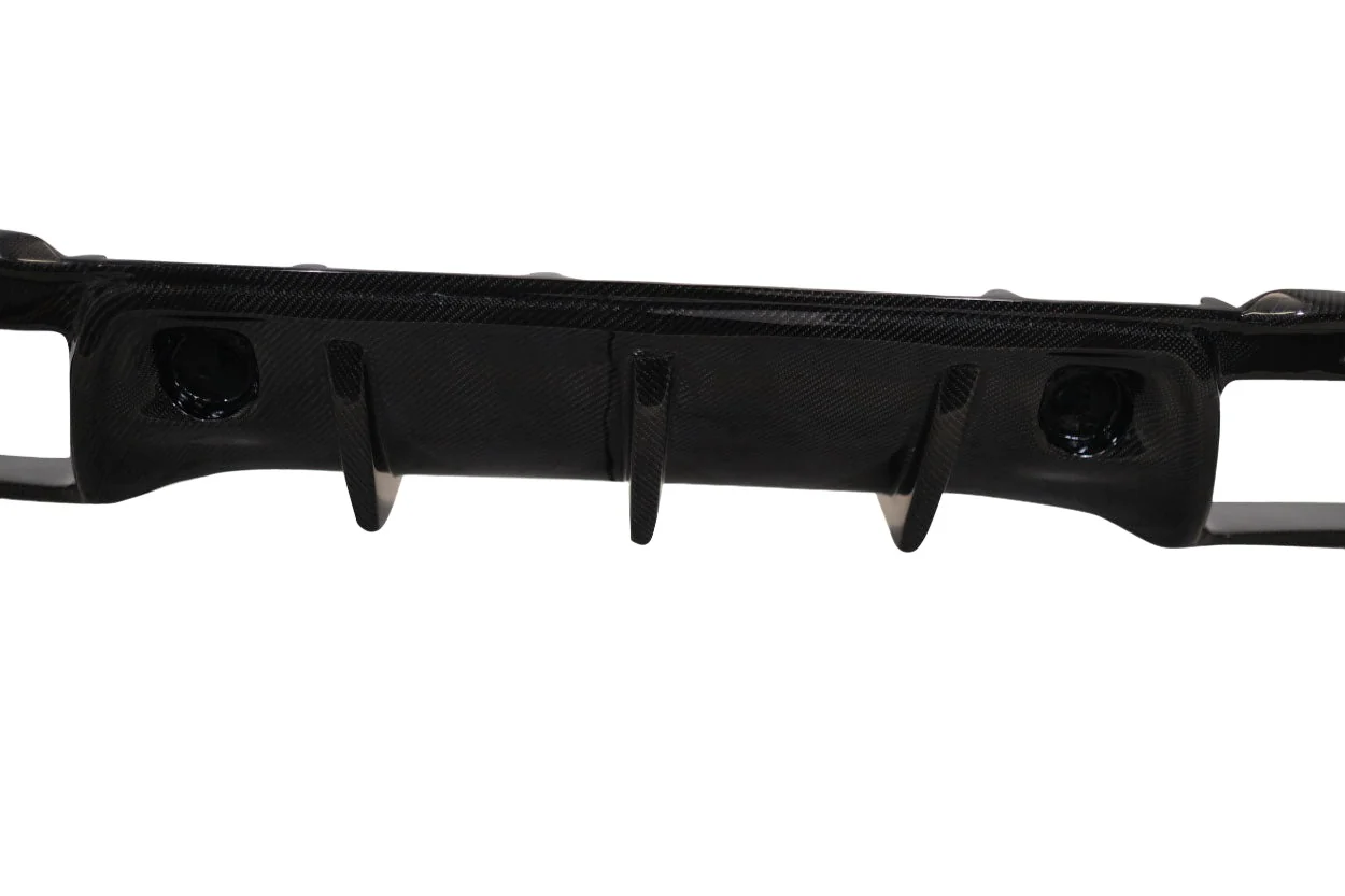 Ford Mustang (2018-2023) Carbon Fiber Grid Rear Diffuser - Image 5