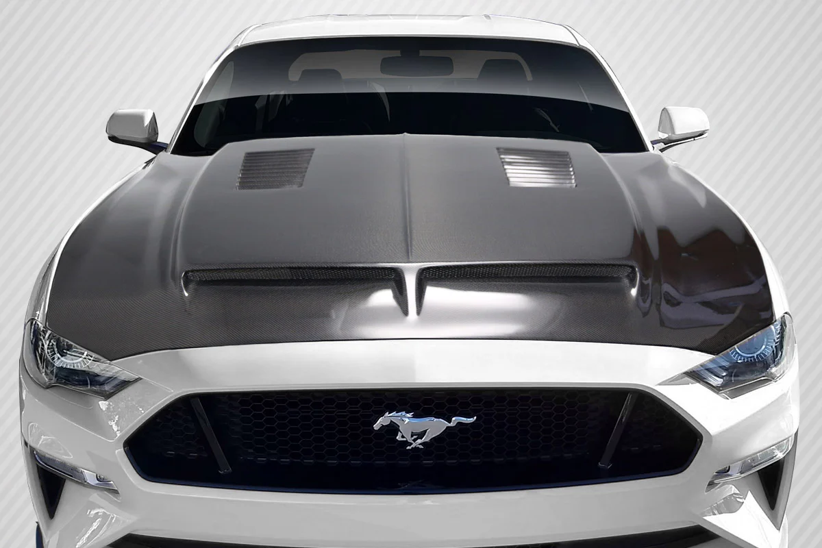 Ford Mustang (2018-2023) Carbon Fiber GT500 Hood - Image 5