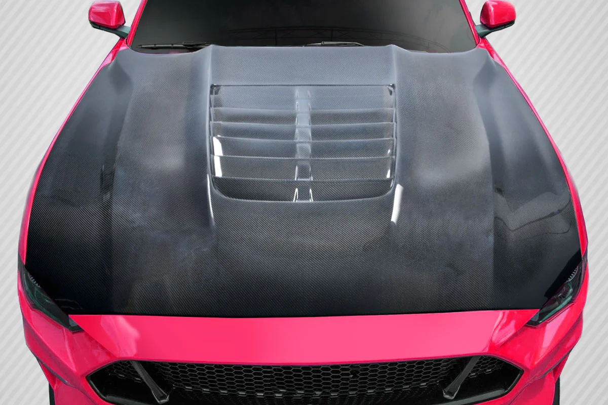Ford Mustang (2018-2023) Carbon Fiber GT500 V2 Hood - Image 7