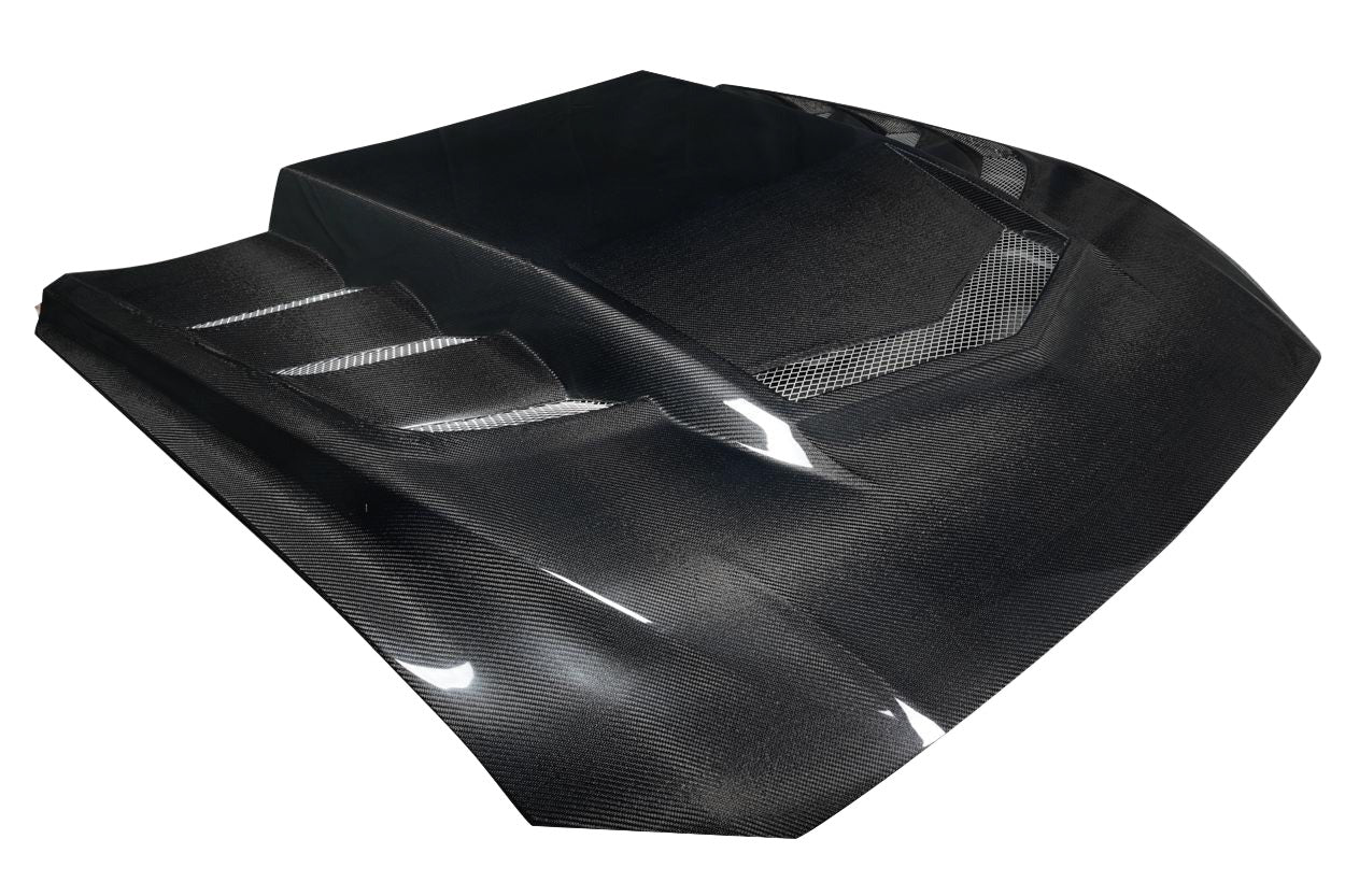 Ford Mustang (2018-2023) Carbon Fiber Interceptor Hood - Image 3
