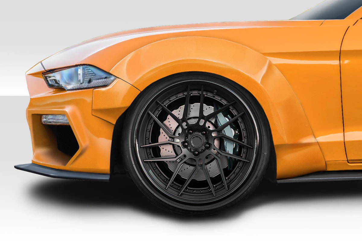 Ford Mustang (2018-2023) Grid Wide Body Front Fender Flares - Image 5