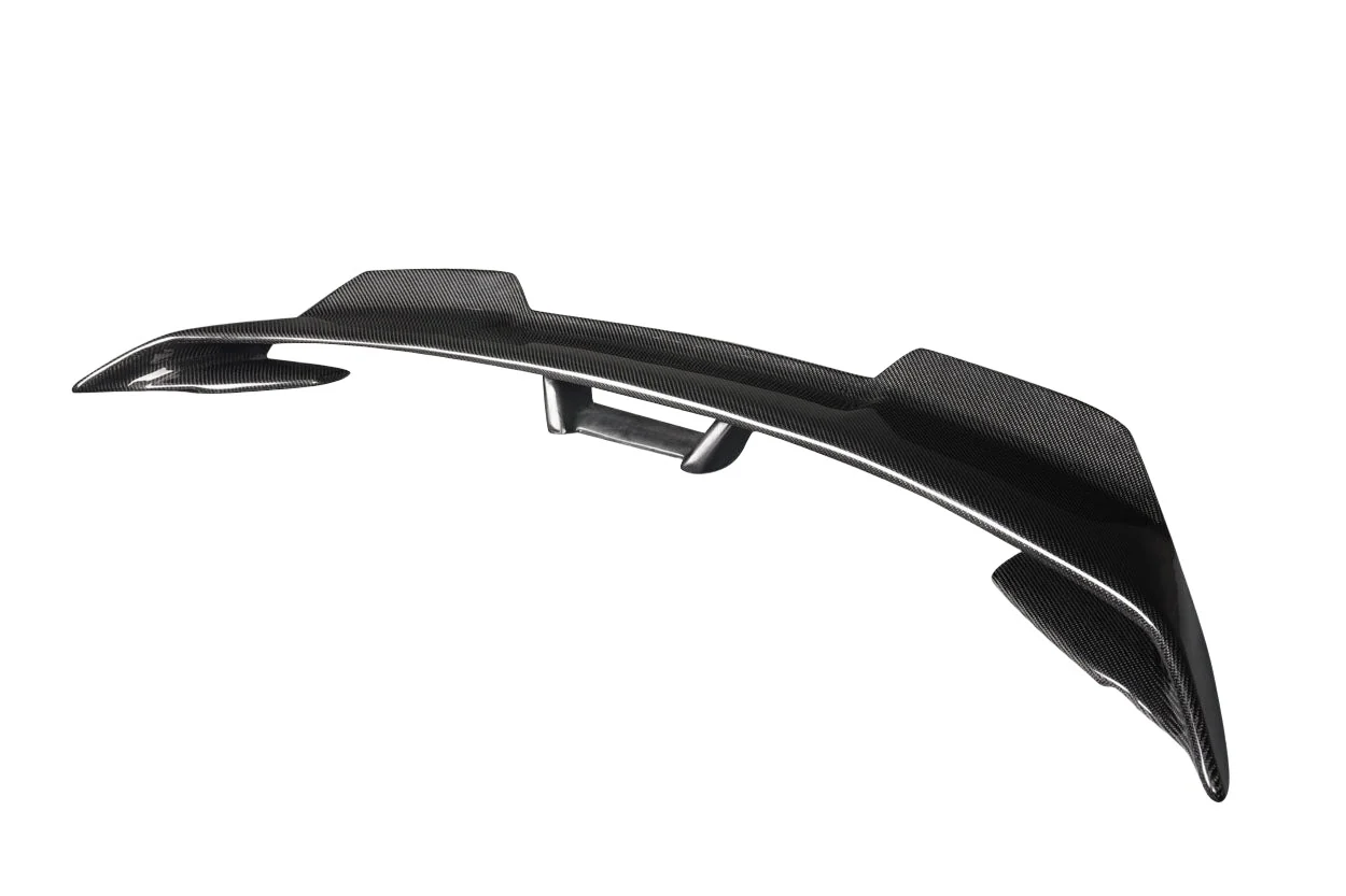 Ford Mustang Coupe (2015-2023) Carbon Fiber Performance PP1 Wicker Rear Wing Spoiler - Image 3