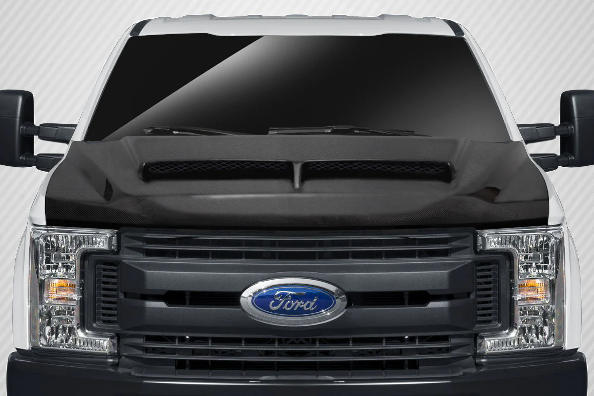 Ford Super Duty F-250 / F-350 / F-450 (2017-2022) Carbon Fiber GT 500 Hood - Image 5