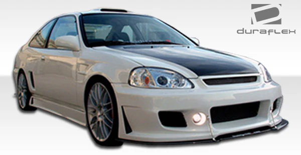 Honda Civic (1996-2000) B-2 Side Skirts Rocker Panels - Image 7