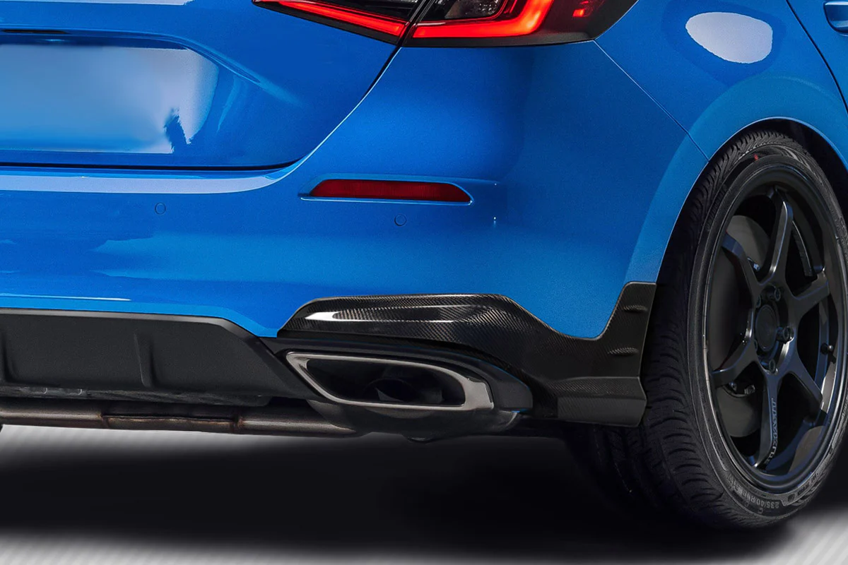 Honda Civic Hatchback (2022-2024) Carbon Fiber Merella Rear Lip Add on Spoilers - Image 4